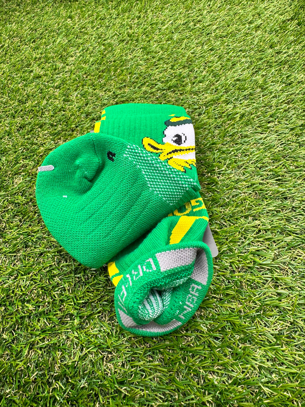 Nike Elite NBA DRI-FIT Green Oregon Crew Socks Large