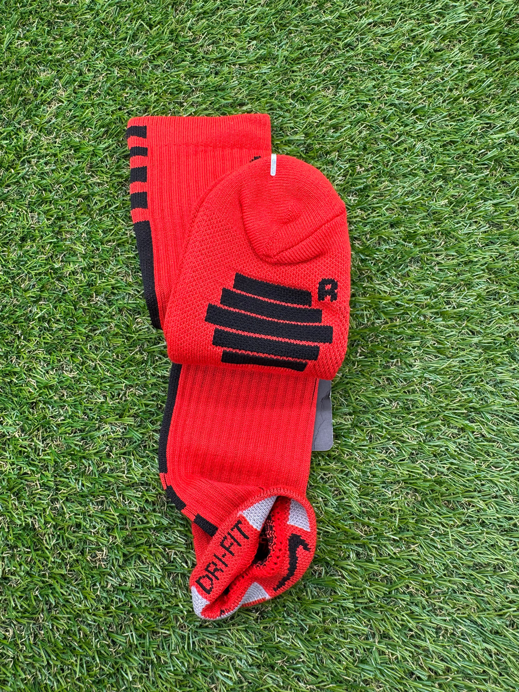 Nike Elite NBA DRI-FIT Red & Black Crew Socks Large