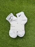 Nike Dri Fit Dry Cotton Ankle Socks 6 Pairs Large White